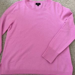 J.Crew 100% cashmere peony pink medium